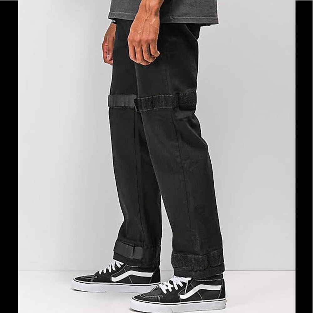 DNM Collection Black Strapped Utility Jeans
